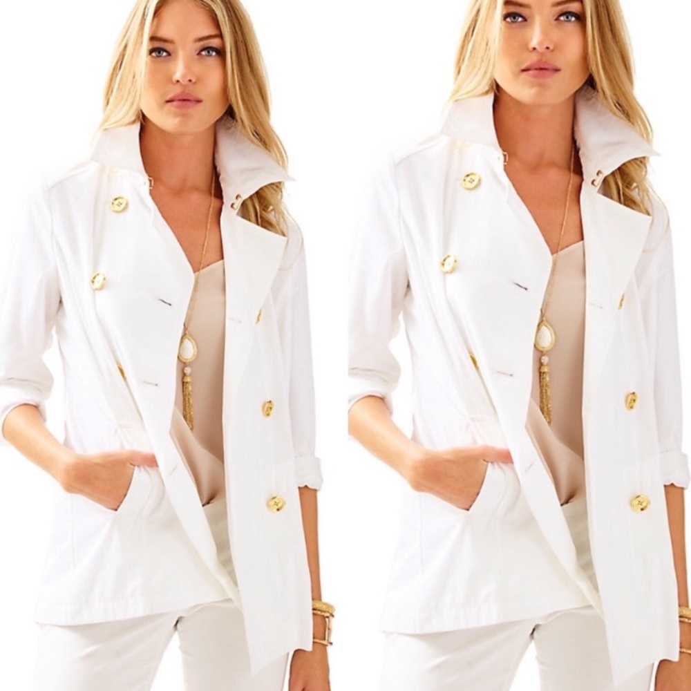 Lilly Pulitzer White Palm Beach Jacket